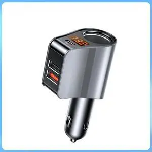 FOR 4 in 1 PD QC3.0 fast Car Multi Adapter Dual usb Type C PD for Phone 16 Pro Max 15 Plus 14 Pro