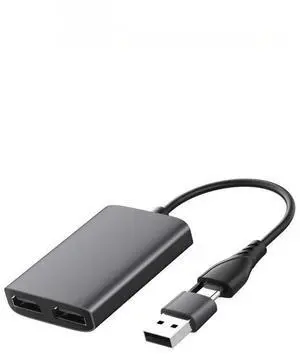 FOR HD10 USB3.0 USB C To 2 HDTV Adapter Dual 4K Displays Monitors Type C Hub 5Gbps for