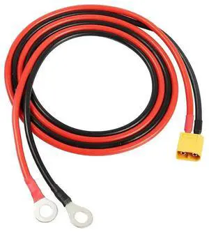 FOR XT60 to O Ring Terminal Cable,XT60 Male to O Ring Connector Cable,with 1M 12AWG Silicon Wire,for RC Lipo FPV Racing Dron