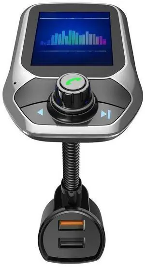 FOR QC 3.0 Car BT Hands Free MP3 Player/Phone to Radio FM Transmitter T43