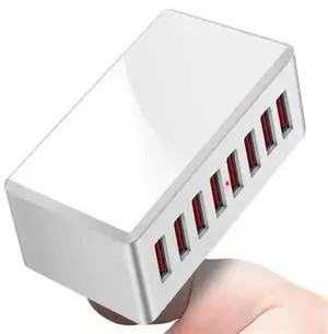 FOR 50W US 5V 10A 8 Port USB Portable Travel Wall Power Adapter Cable 1.2M usb adapter