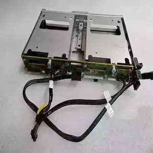 FOR R740XD Rear Drive Bay 2x LFF 3.5 HDD SSD Backplane & Cage 0YWTC2 0W6W09