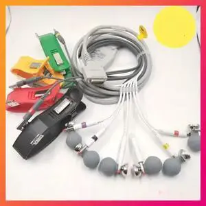 FOR Suitable for TC10, TC20, and 15 needle electrocardiography machines. Twelve lead wires with bold lines are anti-interference