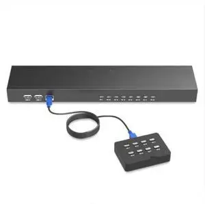 FOR MT-801UK-L 8-port VGA manual USB mouse key 8-in 1-out KVM switch rack mounted wiring