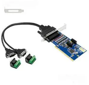 FOR Computer Host Motherboard PCI Serial Card PCI to 2-port RS485/RS422 Expansion Card COM Nine-pin E