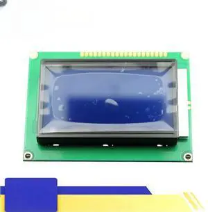 FOR Blue screen LCD12864 display with Chinese font library with backlight 12864-5V S Serial parallel port general