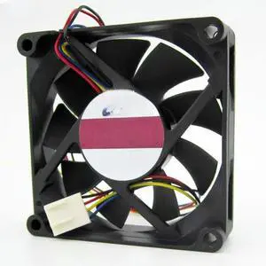 FOR DSSC0715R2L, P002 DC 12V 0.3A 4-wire 4-pin connector 100mm 70x70x15mm Server Square Cooling fan