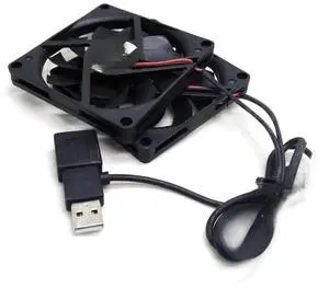 FOR 2pcs/pair 5v Fan Slim USB Fan 80mm*10mm DC5V A8010-20RA-2JN-F1 5V 0.25A 8010 8CM Ultra-thin Silence Cooling Fan