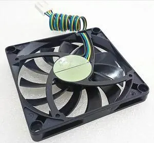 FOR 8CM 8010 Fan 4-wire Temperature Control R128010SU 12V 0.35A 80mm X 80mm X 10mm Slim Cooling Fan