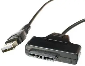 FOR Hot selling Laptop USB 2.0 to 7+6 13Pin Slimline Slim SATA CD/DVD Optical Drive Adapter Cable FOR Hot selling Laptop USB 2.0 to 7+6 13Pin Slimline Slim SATA CD/DVD Optical Drive Adapter Cable