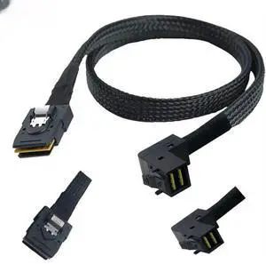 FOR MINI SAS SFF-8643 90 degree to SAS SFF-8087 server con tion Cable