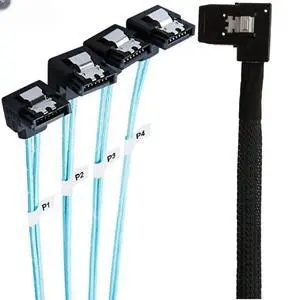 FOR MINI SAS SFF-8087 to 4-port SATA 7P female con tion cable For Server