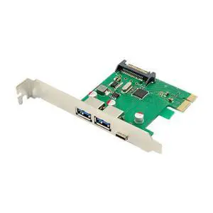 FOR Super Speed PCI-E X4 To USB 3.1 Type-C + Type-A Port Expansion Card PCI-E USB 3.0 card chipset VL805 usb3.1 usb3.0 hub to Pcie