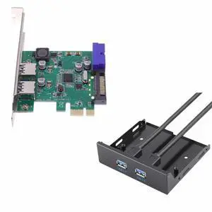 FOR 4 Port USB 3.0 PCIE PCI Express Control Card Adapter+20pin to 2 port usb3.0 hub 3.5 Floppy bay Front Panel chipset FOR 4 Port USB 3.0 PCIE PCI Express Control Card Adapter+20pin to 2 port usb3.0 hub 3.5 Floppy bay Front Panel chipset