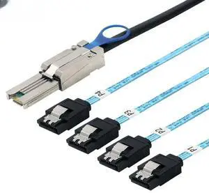 FOR MINI SAS SFF-8088 26P to 4 Port SATA 7P female server hard disk con tion cable