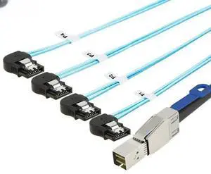 FOR Mini SAS HD SFF-8644 to 4X SATA 7P female server hard drive Con tion cable