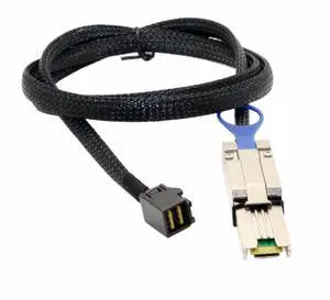FOR External Mini SAS SFF-8088 to Mini SAS High Density SFF-8643 Server Hard Disk Data Cable 100cm FOR External Mini SAS SFF-8088 to Mini SAS High Density SFF-8643 Server Hard Disk Data Cable 100cm