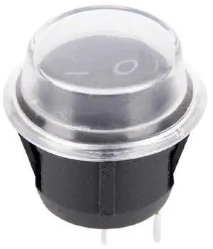 2-PIN SPST Car Rocker Switch w/Waterproof Cover 2-PIN SPST Car Rocker Switch w/Waterproof Cover
