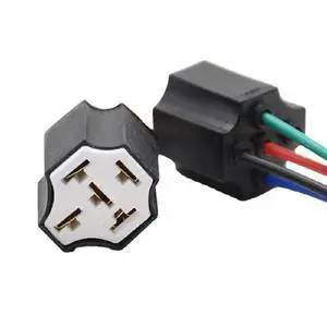 Ceramic 5-Pin Relay Holder Socket for Auto Ceramic 5-Pin Relay Holder Socket for Auto