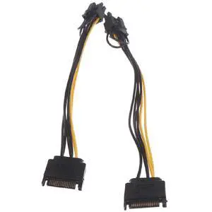 SATA 15-pin to 8-pin PCI-E Cable 20cm SATA 15-pin to 8-pin PCI-E Cable 20cm