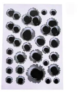 3D Fake Hole Shot Car Body Sticker 3D Fake Hole Shot Car Body Sticker