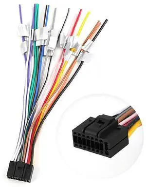 16-Pin Car Stereo Wiring Harness 16-Pin Car Stereo Wiring Harness