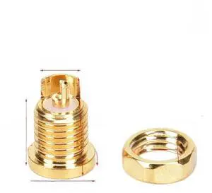Gold MMCX Female Jack PCB Mount Gold MMCX Female Jack PCB Mount