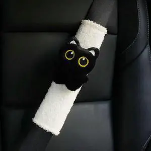 Black Cat Seatbelt Shoulder Pad Black Cat Seatbelt Shoulder Pad