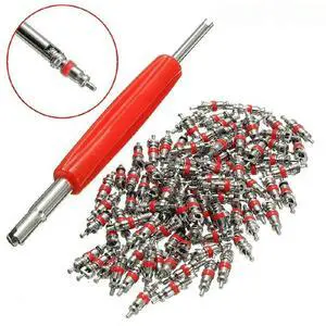 Tire Valve Stem Core with Wrench 100pcs Tire Valve Stem Core with Wrench 100pcs
