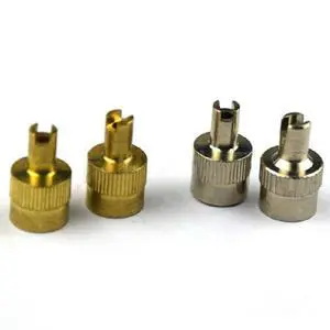 Copper Slotted Valve Stem Cap Dust Cover Copper Slotted Valve Stem Cap Dust Cover