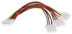 4Pin IDE Male to 3 Port Female Power Splitter 21cm 4Pin IDE Male to 3 Port Female Power Splitter 21cm