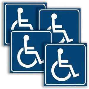 Disability Parking Sign Sticker 2PCS Disability Parking Sign Sticker 2PCS