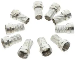 F Type Coaxial Cable Connector 10Pcs F Type Coaxial Cable Connector 10Pcs