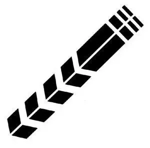 Colorful Arrow Stripe Reflective Sticker Colorful Arrow Stripe Reflective Sticker