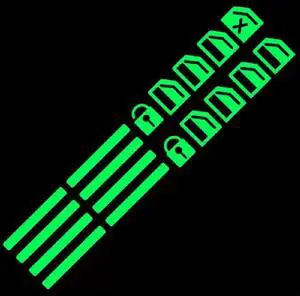 Glow-in-the-Dark Window Lifter Switch Decals Sheet Glow-in-the-Dark Window Lifter Switch Decals Sheet