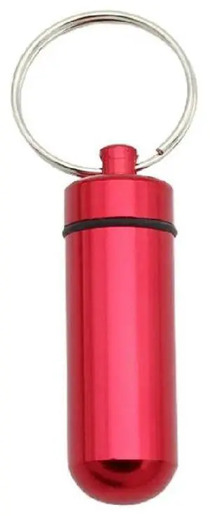 Waterproof Metal Keychain Storage Bottle Waterproof Metal Keychain Storage Bottle