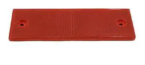 Rectangle Plastic Reflector Red/White Rectangle Plastic Reflector Red/White