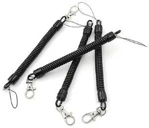 Elastic Retractable Plastic Rope Keychain Elastic Retractable Plastic Rope Keychain