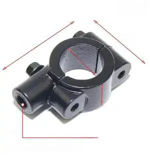 Rearview Mirror Adapter Clamp 8mm Black Rearview Mirror Adapter Clamp 8mm Black