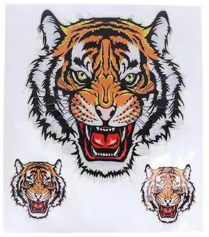 Three Tiger Heads Car Vinyl Decal Three Tiger Heads Car Vinyl Decal