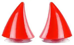 Motorcycle Helmet Rubber Horn Decoration 2PC Motorcycle Helmet Rubber Horn Decoration 2PC