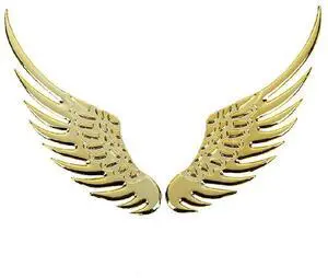 3D Wings Car Sticker Gold/Silver 3D Wings Car Sticker Gold/Silver