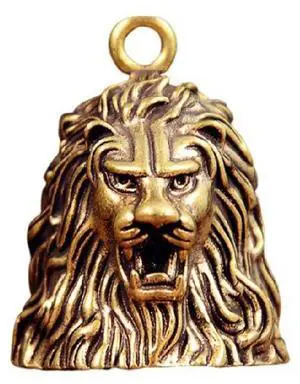 Lucky Brass Bell Lion Head Keychain Lucky Brass Bell Lion Head Keychain