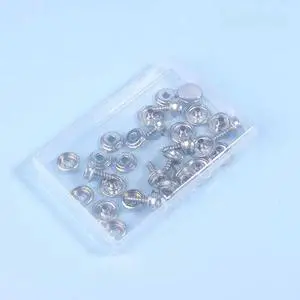 Silver Snap Fastener Set Tent Boat Canvas 30pcs Silver Snap Fastener Set Tent Boat Canvas 30pcs