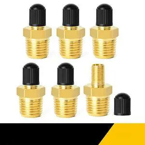1/4" NPT to Schrader Valve Adapter 2Pcs 1/4" NPT to Schrader Valve Adapter 2Pcs