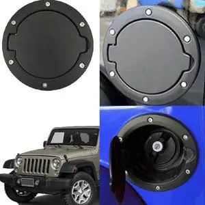 Black Fuel Filler Door Cover for Wrangler Black Fuel Filler Door Cover for Wrangler