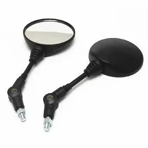 Black Folding Motorcycle Side Mirror 8mm 10mm Black Folding Motorcycle Side Mirror 8mm 10mm