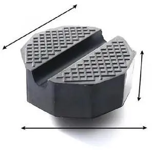 Cross Slotted Floor Jack Rubber Pad Cross Slotted Floor Jack Rubber Pad