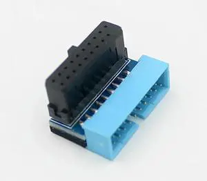 FOR 2PCS USB 3.0 19 Pin 20pin Male To Female Extension Adapter Up Down Angled 90 Degree for Motherboard Mainboard FOR 2PCS USB 3.0 19 Pin 20pin Male To Female Extension Adapter Up Down Angled 90 Degree for Motherboard Mainboard