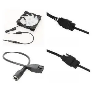 FOR DC5521 Power Adapter to 12V 4Pin Computer Chassis Fan Power Converter Line 20CM FOR DC5521 Power Adapter to 12V 4Pin Computer Chassis Fan Power Converter Line 20CM